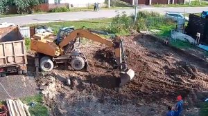 ВЫВОЗ НЕОДНОРОДНОГО ГРУНТА НА МЕСТЕ СТАРОГО ФУНДАМЕНТА, УСТРОЙСТВО ЗАЕЗДА ДЛЯ ТЕХНИКИ