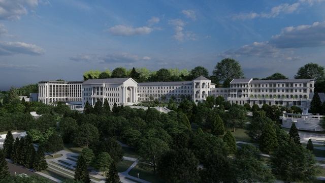 3D-визуализации территории и корпусов санаторно-курортного комплекса «Санаторий Волна» и «Кристалл»