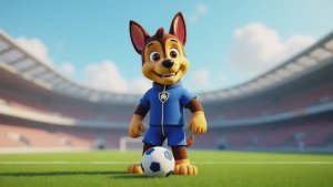 Щенячий патруль, Скай, Маршал, Эверест, Гончик, Крепышь и Зума стали футболистами, Для детей