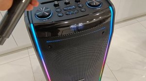 тест микрофона портативной акустической системы Урал Молния 10000