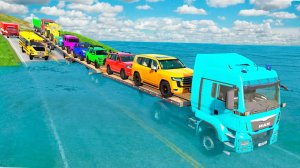 Мультики для детей. Испытания для ярких внедорожников и поездов. Смотреть мультики для малышей.