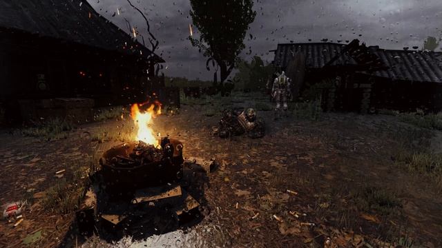 STALKER ambience | Болото. В дождь, у костра.