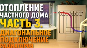 Отопление частного дома. Часть 3. Диагональное подключение радиаторов.