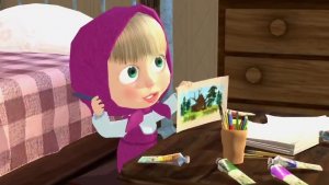 Маша и медведь. Спокойной ночи. мультфильм игра
