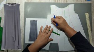 Моделирование. Вечернее платье или на каждый день. Выкройка № 1856.