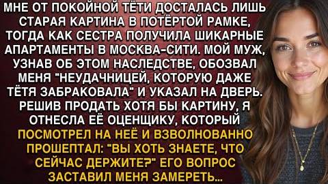 МНЕ ОТ ТЁТИ ДОСТАЛАСЬ ЛИШЬ СТАРАЯ КАРТИНА В ПОТЁРТОЙ РАМКЕ, ТОГДА КАК СЕСТРА ПОЛУЧИЛА КВАРТИРУ... смотреть онлайн