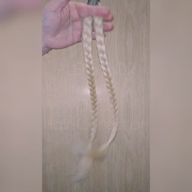 Накладные КОСЫ - хвосты (не имитация), лёгкие косички #накладнаякоса #натуральнаякоса #косаизволос смотреть онлайн