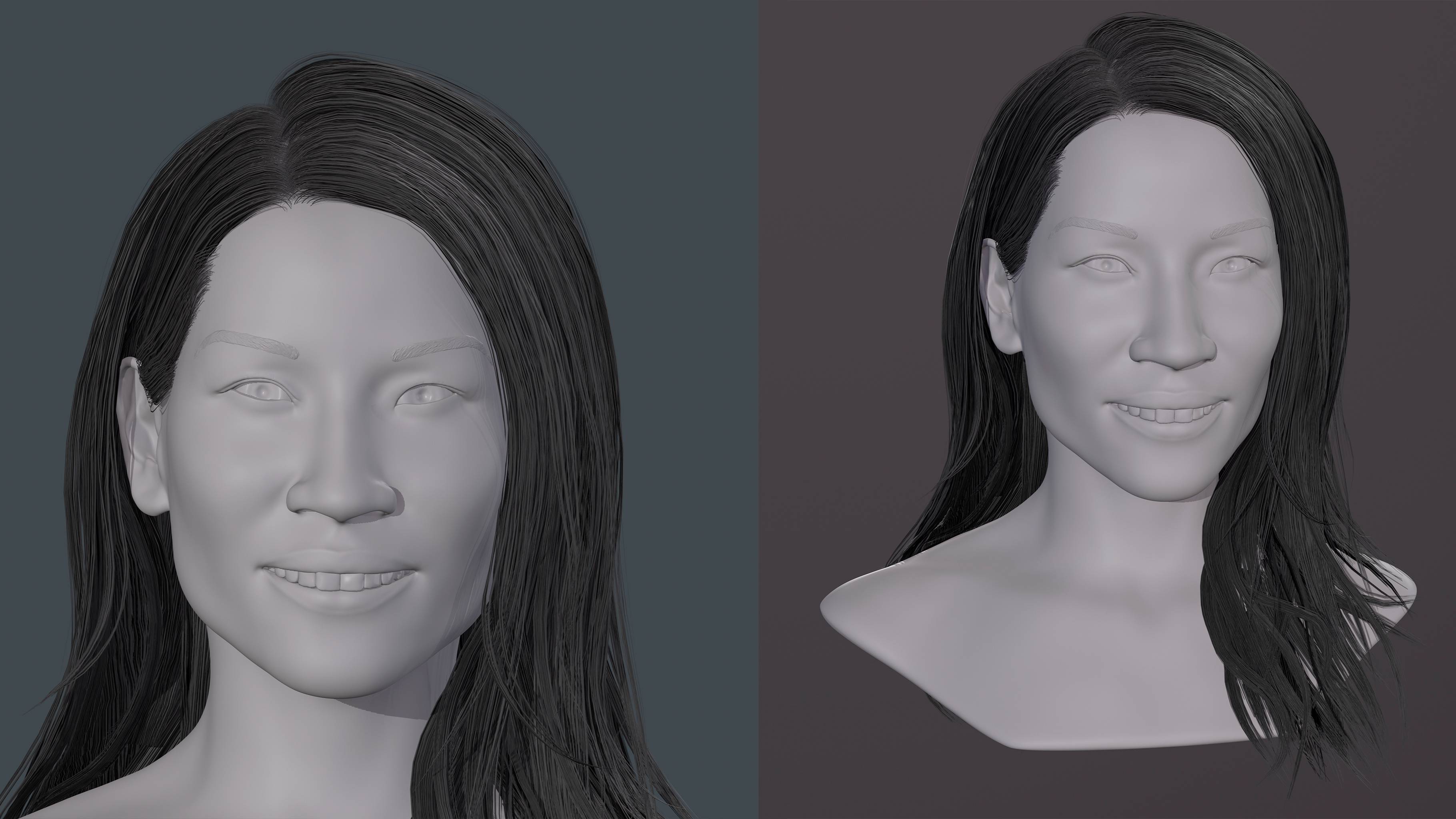 Азиатская женщина в 3D (Люси Лью, Lucy Liu)