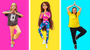 Куклы для девочек. Dreameez занимается йогой на каблуках?! Игры в доктора с игрушками