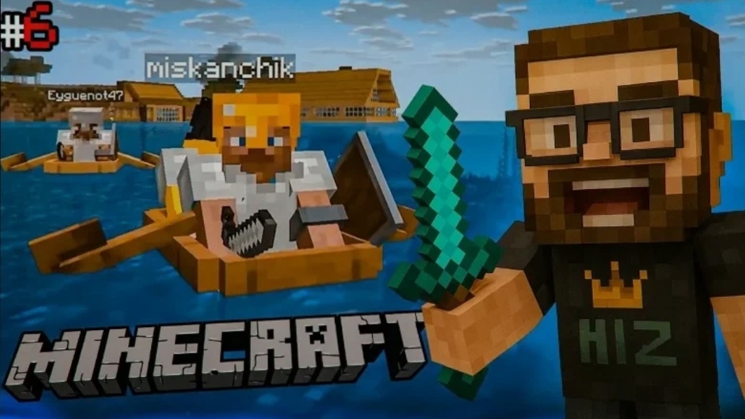 ЭТО ПОДСТАВА! МЫ ОТПРАВИЛИСЬ НА ЛОДКАХ В ОПАСНОЕ МЕСТО! (ПРИКЛЮЧЕНИЯ В MINECRAFT #6) (FHD)