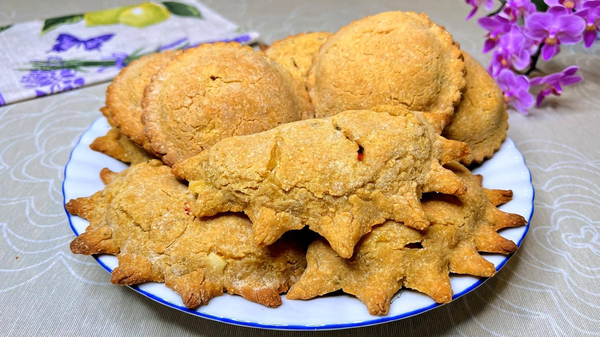 Пирожки из нутовой муки. Без глютена. Вкусно и просто. смотреть онлайн