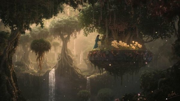 Cosmic Garden in Space 🌸 2 Hour Dreamlike Ambience  Floating Flora & Rivers of Light  Magical