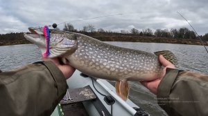 ЩУКА НА КАЖДОМ ЗАБРОСЕ. Рыбалка на спиннинг в октябре