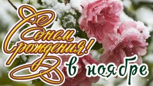 С ДНЁМ РОЖДЕНИЯ🎂🎉🎁 В НОЯБРЕ