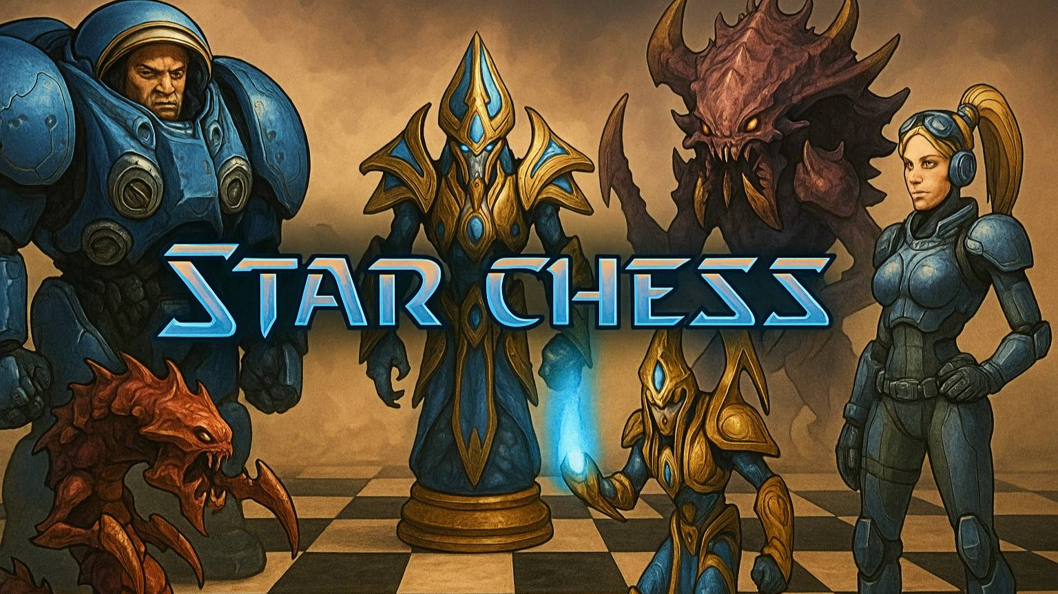 StarCraft 2 [STAR CHESS] 🌠♟️ ШАХ И МАТ НАМ ‼️ #StarCraft #YoSquad смотреть онлайн