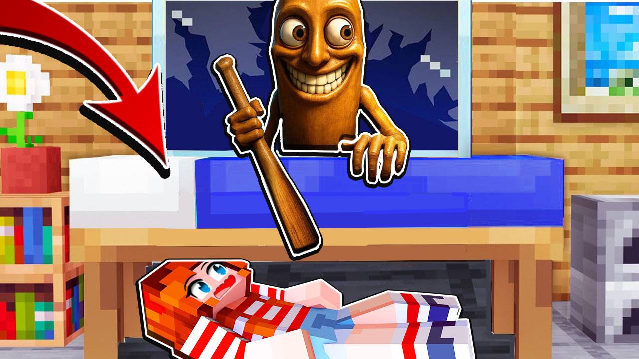 Я СПРЯТАЛАСЬ ПОД КРОВАТЬЮ от ТУН ТУН САУР В МАЙНКРАФТ смотреть онлайн