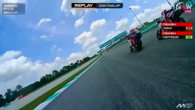 Жесткое ДТП произошло на Гран-при в Малайзии смотреть онлайн