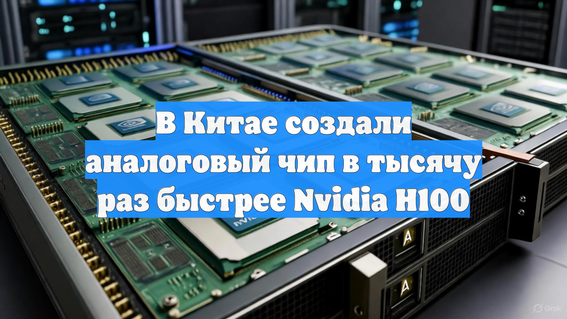 В Китае создали аналоговый чип в тысячу раз быстрее Nvidia H100