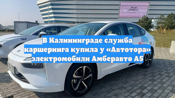В Калининграде служба каршеринга купила у «Автотора» электромобили Амберавто А5