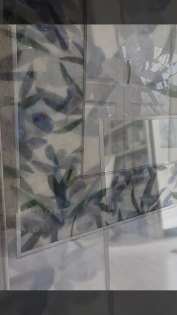 Зеркало ручной работы с мозаичной рамкой от студии MosaicHome