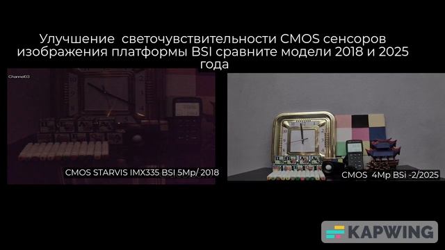 Светочувствительность CMOS SONY IMX335 проверка на стенде. смотреть онлайн