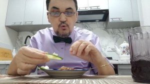 Ужин. Очень скромный ужин. Подобрал все остатки.