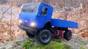 КАМАЗ 4350 испытания в мокром лесу. Чуть не утопил.