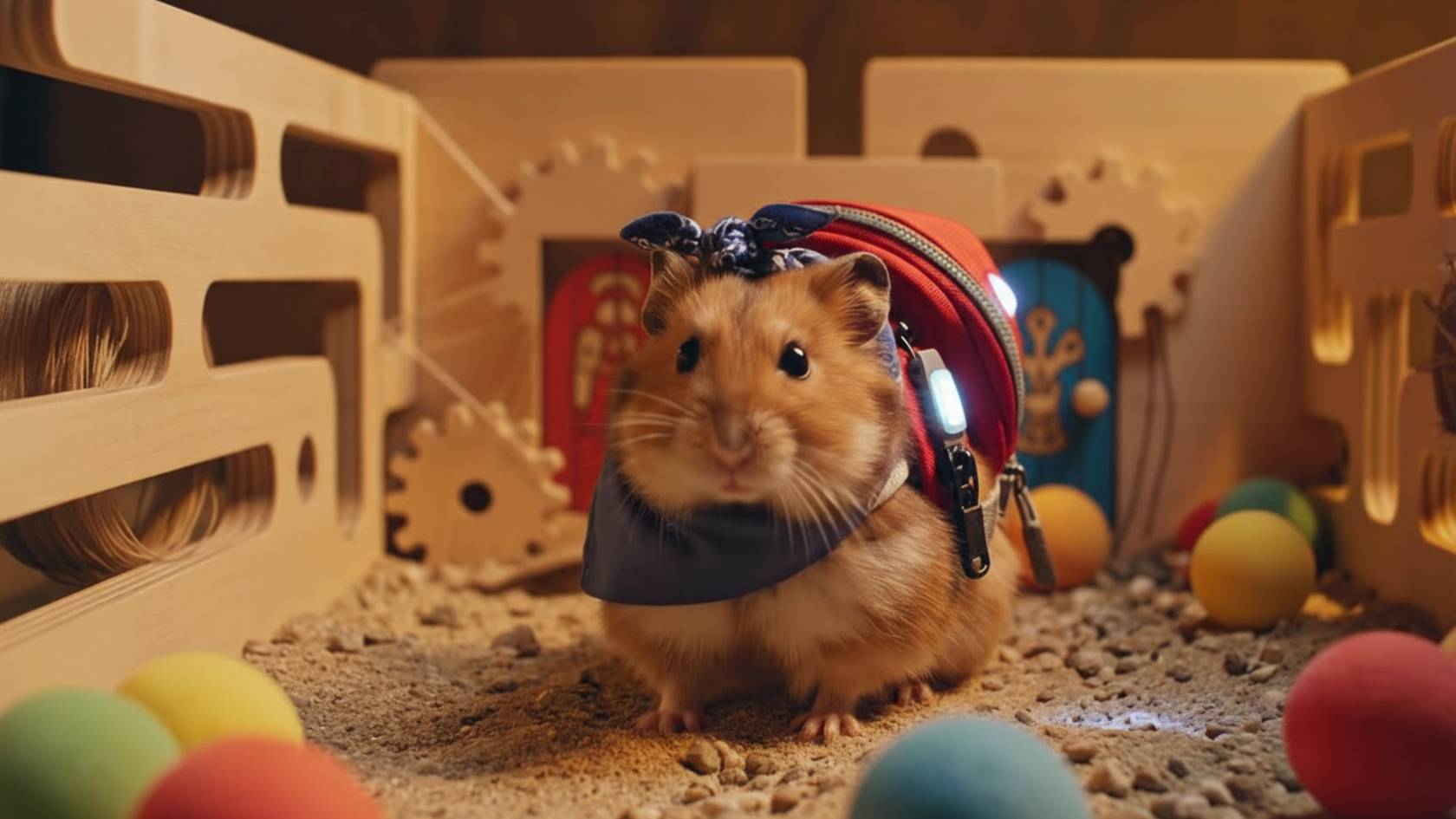 Хомяк выбирается из деревянного лабиринта — головоломки, побег из лабиринта | Hamster Maze Escape