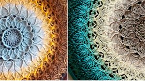 21. Вязание крючком. 71-73 ряды Салфетка Arcanowave. Мастер-класс по вязанию.mp4