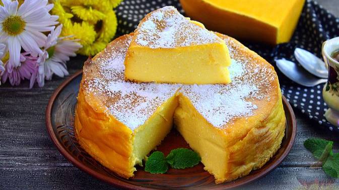 Вкусное настроение гарантировано. ТВОРОЖНАЯ ЗАПЕКАНКА С ТЫКВОЙ смотреть онлайн