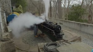 Полноценная рабочая модель паровоза