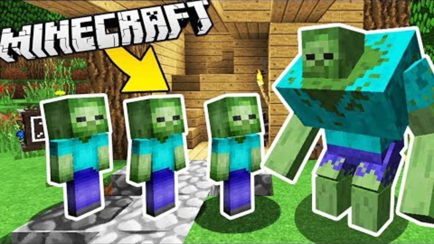 КАК СДЕЛАТЬ ЗОМБИ РЕБЕНОК В МАЙНКРАФТ! РЕБЕНОК НЕВИДИМКА ПРО МОНСТРА МУТАНТ В MINECRAFT смотреть онлайн