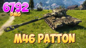 M46 Patton - 10 Фрагов 6.7K Урона • Раскаленный! • Мир Танков