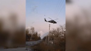 Появились кадры провальной высадки спецназа ВСУ с вертолета в Красноармейске