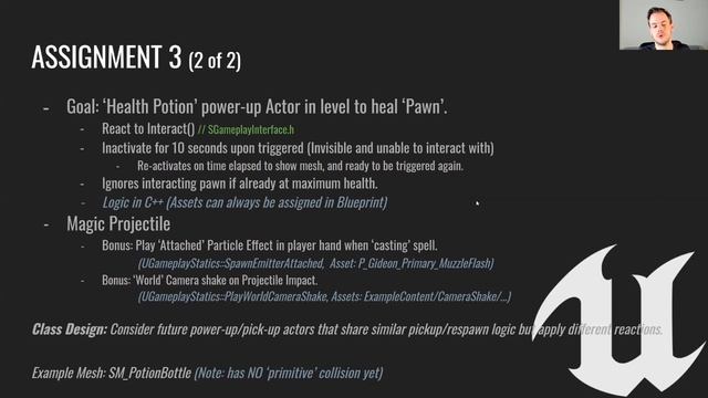 Lecture-9 05-Assignment-3-(Health-Damage,-Audio,-Projectiles,-UI)-(7-16-) смотреть онлайн