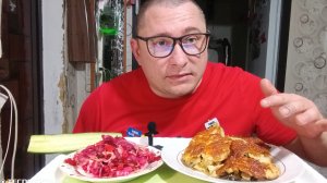 мукбанг/обжорыч/вкусняшки/картошка запечённая в духовке с грибами, винигред/