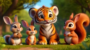 Мультик детский  тигренка  для детей, песенка для малышей, развивающие мультики для детей.