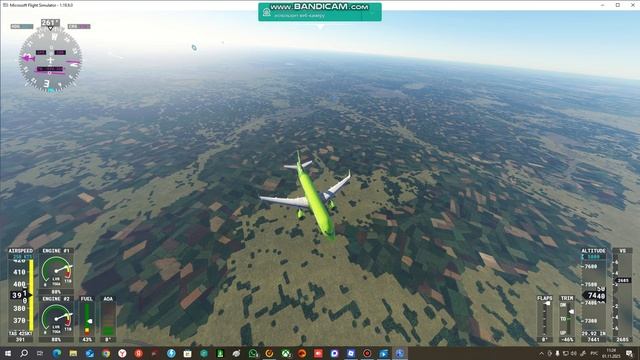 Обзор на Microsoft Flight Simulator 2020+летаем на А320НЕО смотреть онлайн