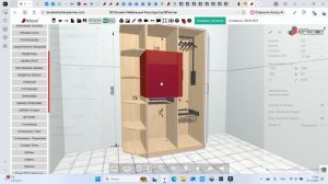 Распашные шкафы в 3D конструкторе BPlanner (стань профи, проектируй как профи)
