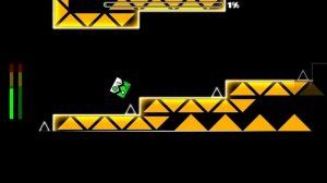 Я прошел 5 уровней в Geometry Dash