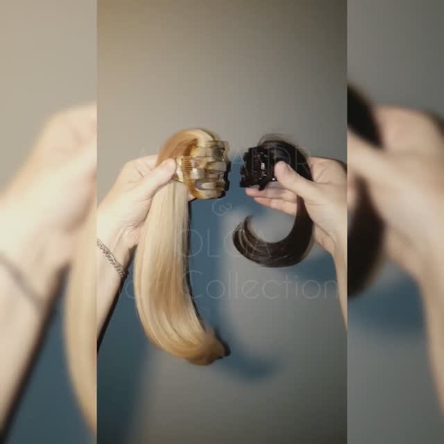 Объёмный ХВОСТ на крабе, Лёгкий ХВОСТ на крабе #накладнойхвост #натуральныйхвост #крабдляволос смотреть онлайн