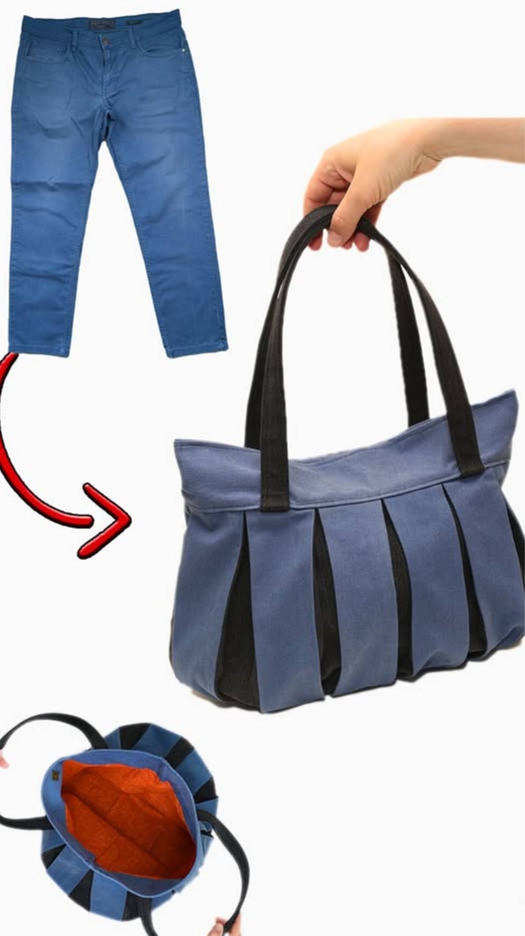 Как легко сшить лоскутную сумку своими руками из старых джинсов MiARTi Лаборатория Рукоделия 👜✂️