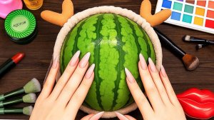 Мультики для девочек. Делаем Красивый макияж на арбузе 🍉.  Смотреть онлайн мультики для детей.