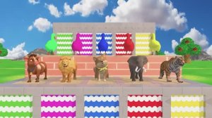 КРАСОЧНЫЕ МУЛЬТИКИ ПРО ЗВЕРЯТ. Весёлые зверята: красочная анимация для малышей!