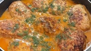 КОТЛЕТЫ в соусе...🍗🥩🍝😋    Рецепт ⤵️