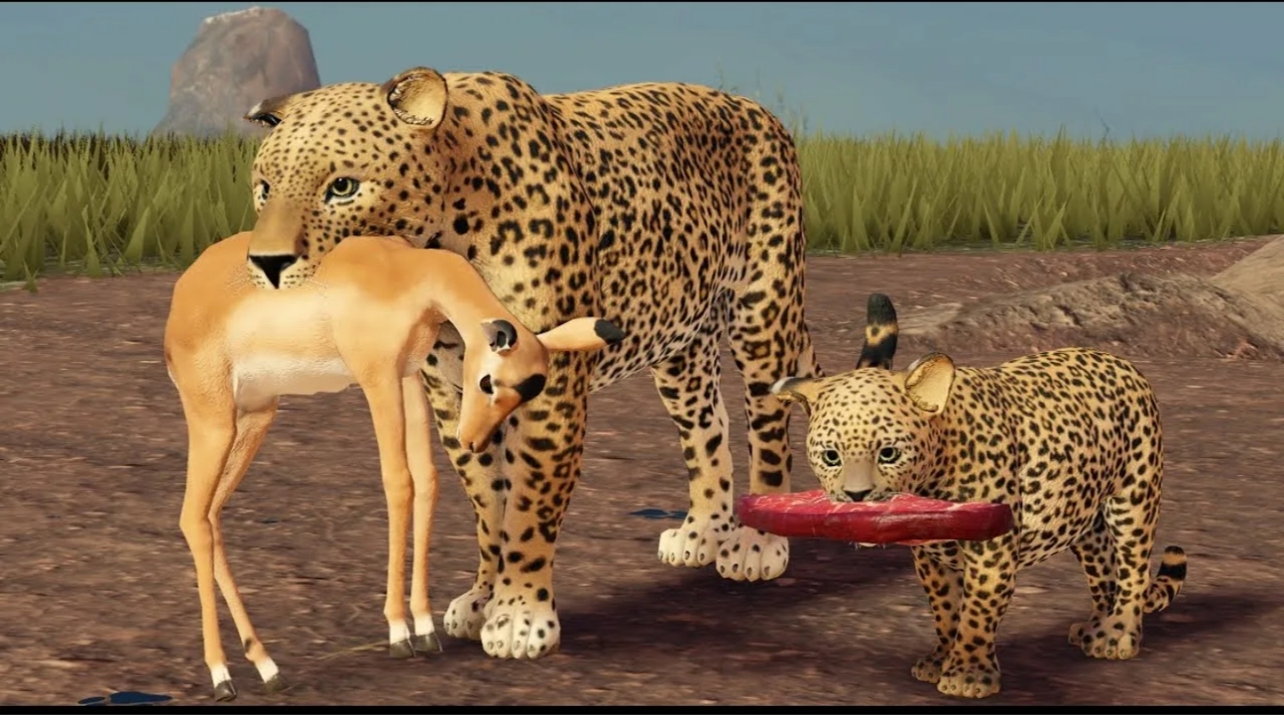 ВЫЖИВАЕМ ЗА ЛЕОПАРДА 🐆 В САВАННЕ ЛАЙФ РОБЛОКС! смотреть онлайн