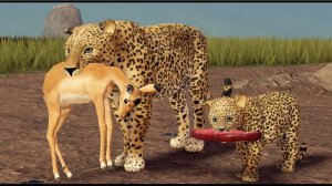 ВЫЖИВАЕМ ЗА ЛЕОПАРДА 🐆 В САВАННЕ ЛАЙФ РОБЛОКС *продолжение*
