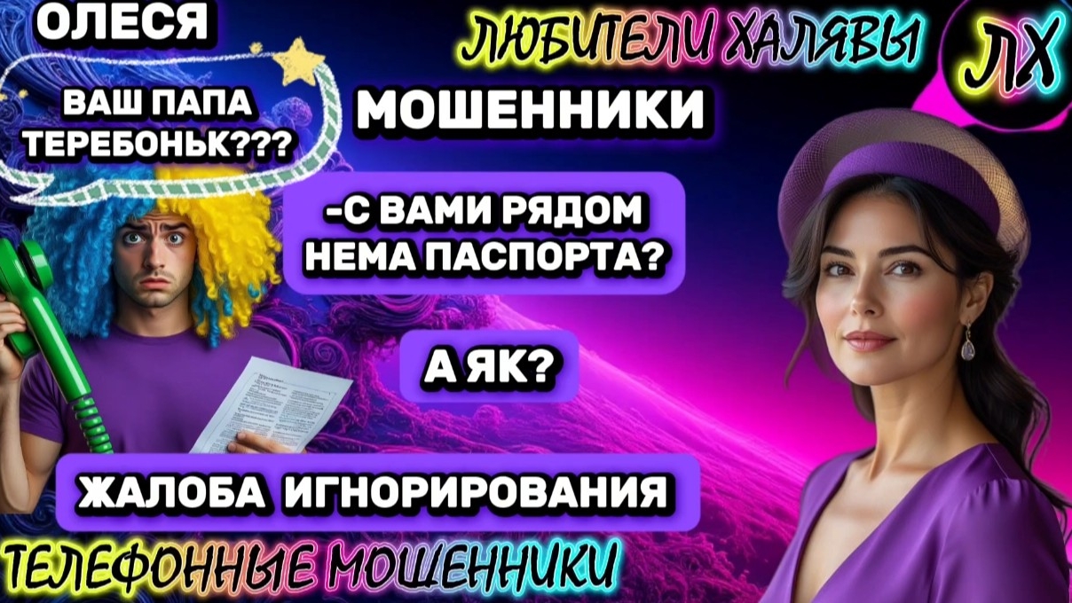 ⚡ ОЛЕСЯ. ПОЗВОНИЛИ МОШЕННИКИ | ТЕЛЕФОННЫЕ МОШЕННИКИ смотреть онлайн