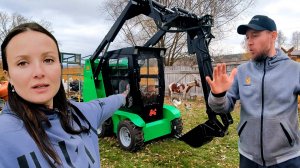 ПРИЕХАЛ МИНИ-ПОГРУЗЧИК ДЛЯ НАШЕГО ХОЗЯЙСТВА. БУДЕМ ОСВАИВАТЬ НОВЫЕ ЗЕМЛИ. ЖИЗНЬ В ДЕРЕВНЕ