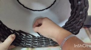 Плетём жгутик из полиротанга.Красиво закрыть край изделия ,два способа.Часть 4.